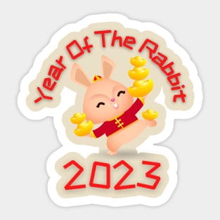 Year Of the Rabbit Chinese Zodiac Lunar New Year Sticker